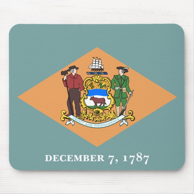 Mousepad Estado de Bandeira de Delaware (Frente)