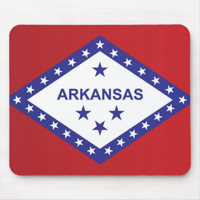 Mousepad Estado de bandeira do Arkansas, EUA (Frente)