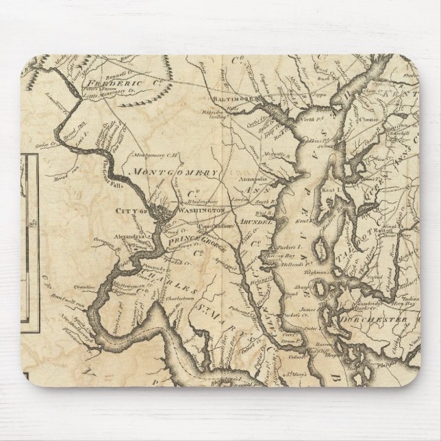Mousepad Estado de Maryland 2 (Frente)
