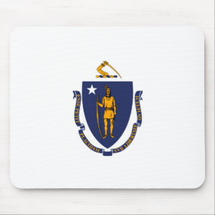 Mousepad Estado de Massachusetts Flag Design