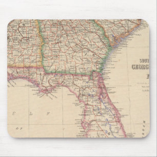 Mousepad Estados da Carolina do Sul, Geórgia e Alabama