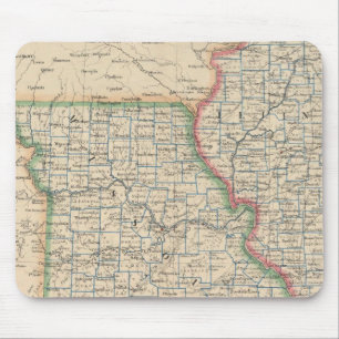 Mousepad Estados de Illinois, Missouri e Arkansas