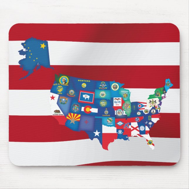 Mousepad Estados dos EUA (Frente)