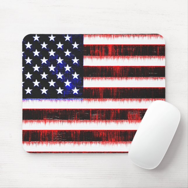 Mousepad Estados Unidos Americanos - bandeira dos EUA, garo (Com mouse)