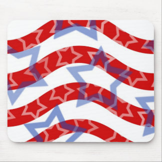 Mousepad Estados Unidos Bandeira Design Americana Estrelas 
