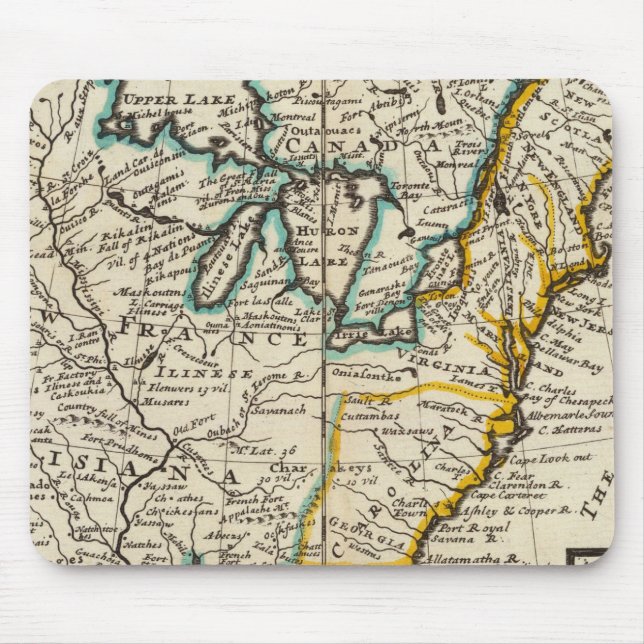 Mousepad Estados Unidos, Canadá, América do Norte (Frente)