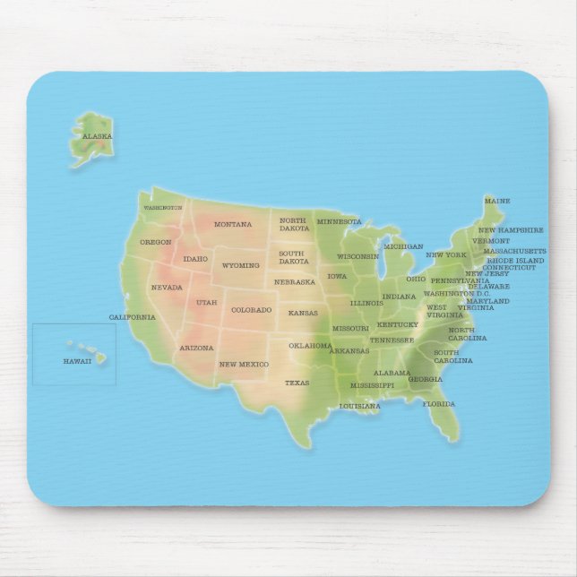 Mousepad Estados Unidos Da América (Frente)