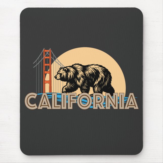 Mousepad Estados Unidos da América da Califórnia (Frente)