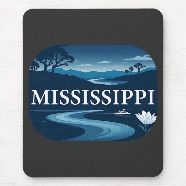 Mousepad Estados Unidos da América do Mississippi (Frente)