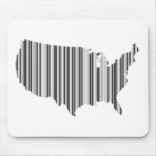 Mousepad Estados Unidos da América em Código de Barras