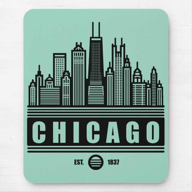 Mousepad Estados Unidos de Chicago Illinois (Frente)