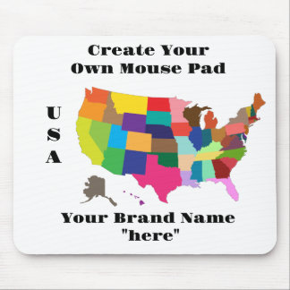 Mousepad Estados Unidos-Mapa-MultiColorido