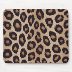 Mousepad Estampa Animal Clássica de Leopardo Marrom Guepard