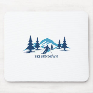 Mousepad Estância de esqui Ski Sundown Connecticut Esqui Es