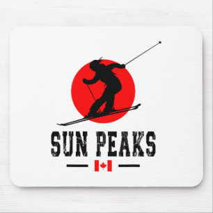 Mousepad Estância de esqui Sun Peaks Canadá Montanhas Rocho