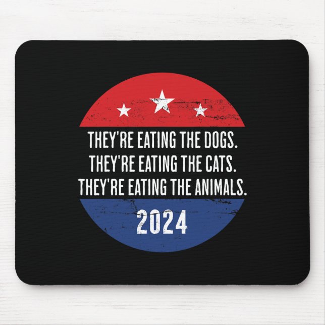 Mousepad Estão comendo os cães que estão comendo a comida (Frente)