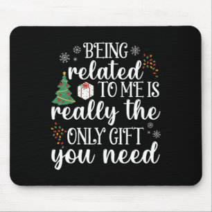 Mousepad Estar Relacionado A Mim Família De Natal Divertida