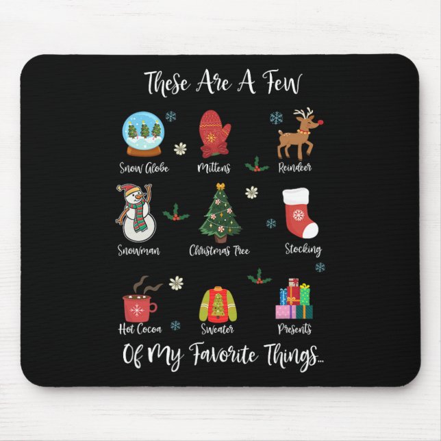 Mousepad Estas São Algumas Das Minhas Coisas Favoritas (Frente)