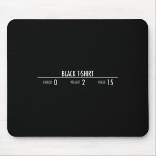 Mousepad Estatísticas de Armadura de Rpg - Jogador de Video