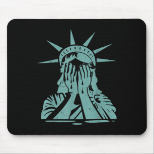 Mousepad Estátua Chorando Do Protesto Pela Liberdade