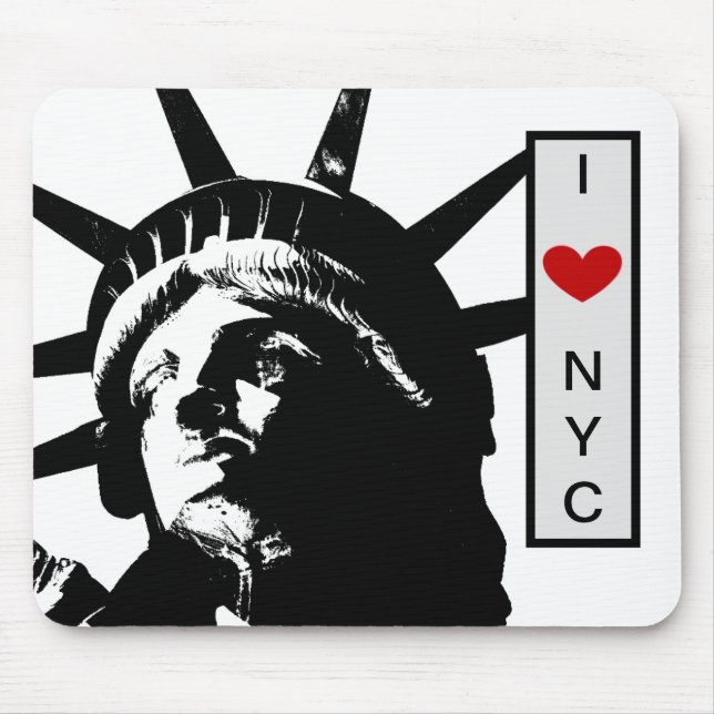 Mousepad Estátua da Liberdade Amor Nova Iorque Pop (Frente)
