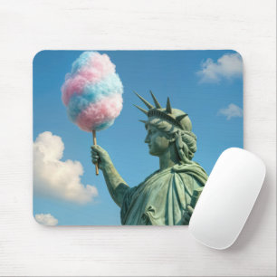 Mousepad Estátua da Liberdade com Algodão Doce
