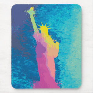 Mousepad Estátua da liberdade da aguarela