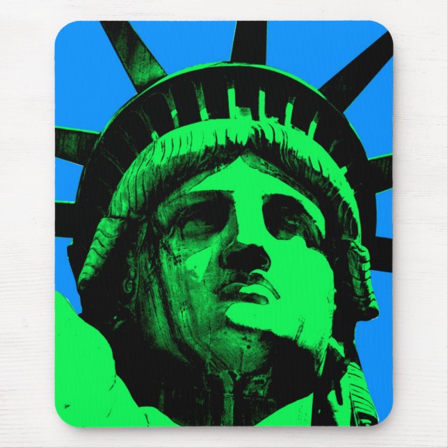 Mousepad Estátua da liberdade do pop art (Frente)