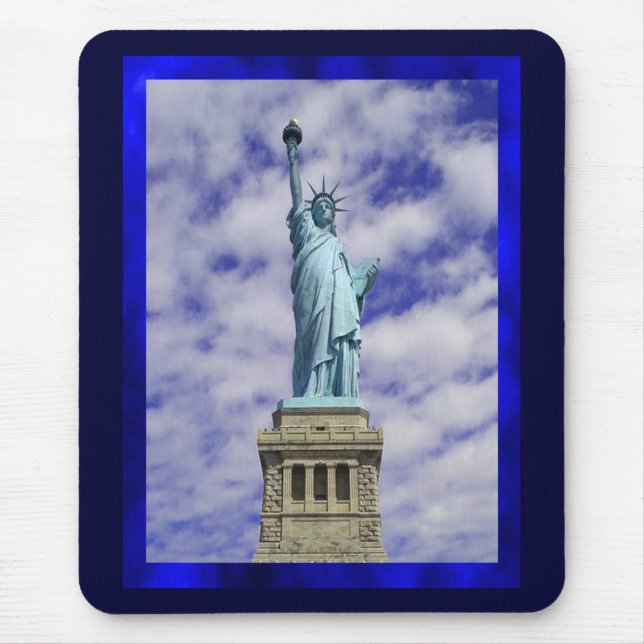 Mousepad Estátua da Liberdade, Ellis Island, New York Mouse (Frente)