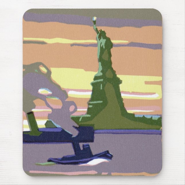 Mousepad Estátua da Liberdade na Cidade de Nova York, Viage (Frente)