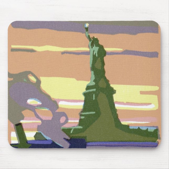 Mousepad Estátua da Liberdade na Cidade de Nova York, Viage (Frente)