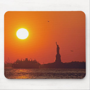 Mousepad Estátua da Liberdade, New York Harbor, NY, EUA,