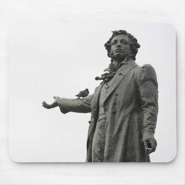 Mousepad Estátua de Alexander Pushkin, Santo Petersburgo (Frente)