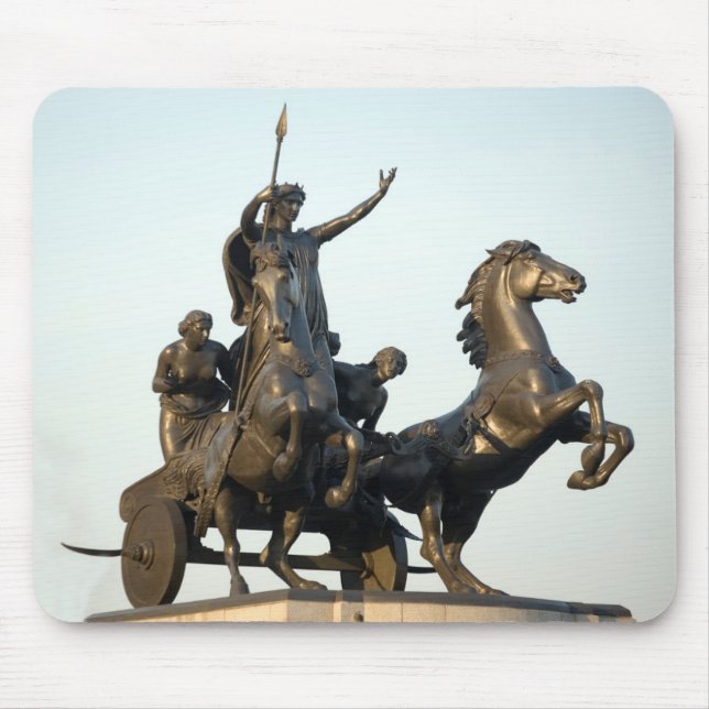 Mousepad Estátua de Boudicca na foto da lembrança de (Frente)