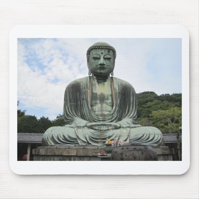 Mousepad Estátua de Buda Budismo (Frente)