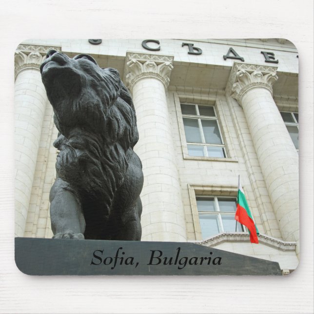 Mousepad Estátua de leões, Sofia, Bulgária (Frente)