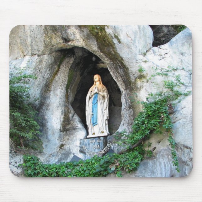 Mousepad Estátua de nossa senhora de Lourdes, Lourdes, (Frente)