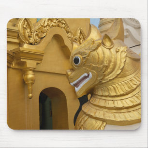 Mousepad Estátua do Leão Dourado no Templo