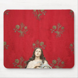 Mousepad Estátua em uma igreja de Spaccanapoli, Nápoles d