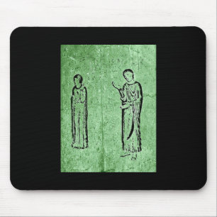 Mousepad Estátuas medievais do Grunge