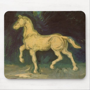 Mousepad Estatueta de Gesso de um Cavalo por Vincent van Go