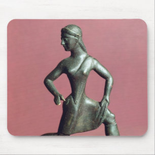 Mousepad Estatueta de um corredor da menina,
