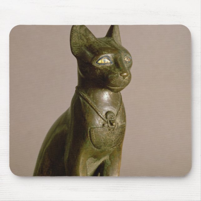 Mousepad Estatueta de um gato que representa a deusa Bastet (Frente)