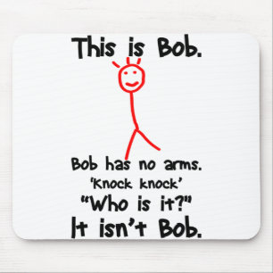 Mousepad Este é Bob - Piadas Knock - Bob Piadas Memes