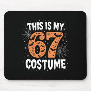 Mousepad Este É Meu 67 Fantasia Preguiçoso Brainrot Meme 67