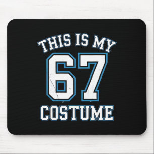 Mousepad Este É Meu 67 Fantasia Preguiçoso Brainrot Meme Me