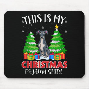 Mousepad Este É Meu Cachorro De Greyhound Italiano Do Pajam
