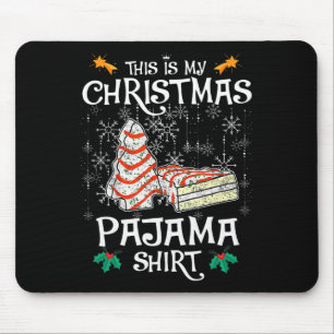 Mousepad Este É O Meu Bolo De Natal Divertido Do Pajama De
