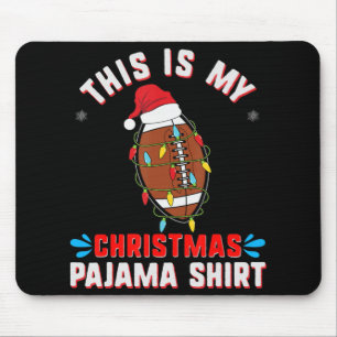 Mousepad Este é o meu fã de futebol do Natal Pajama