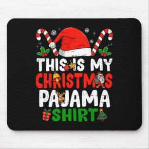 Mousepad Este É O Meu Natal De Natal De Pajama